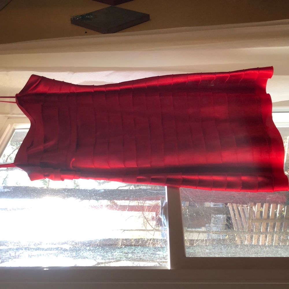 Red Ruffled Dress